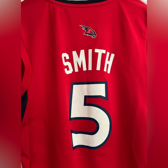 Red ATL Hawks Steve Smith Basketball Jersey - Picture 5 of 7
